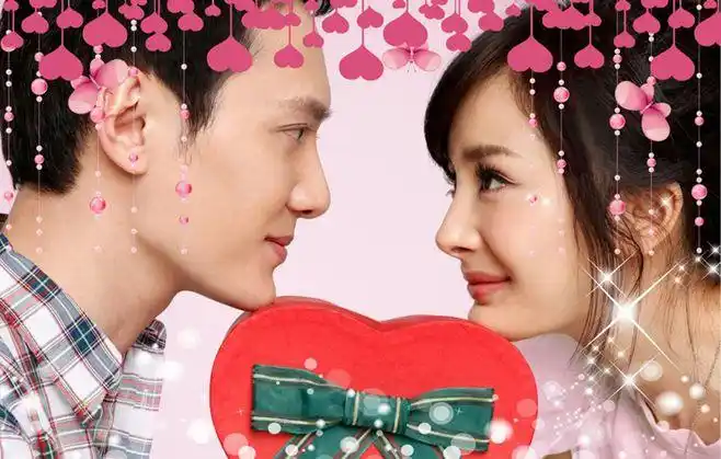 杨幂 冯绍峰亲密大头贴