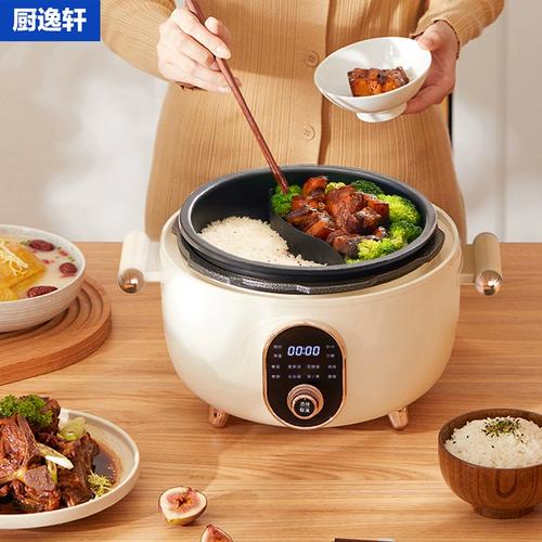 西可多功能电压力锅太极釜鸳鸯内胆炒菜蒸煮一体锅4l大容量