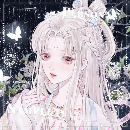 浙江妹妹_古风厚涂平涂日系哭哭我要上首推头像同人人设同人oc绘画