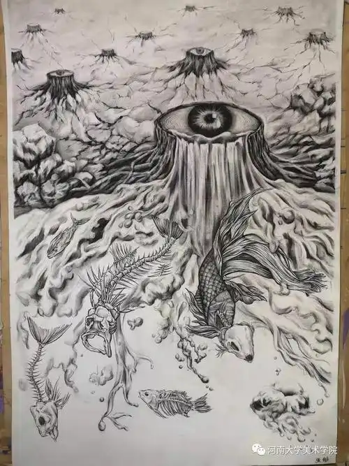 美术学院设计专业第三届创意素描联展