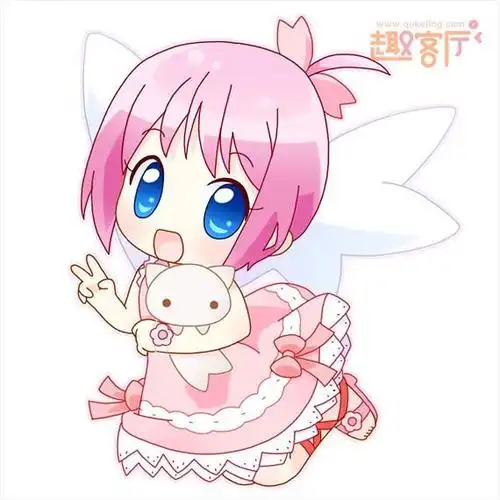 q版动漫人物可爱女孩.