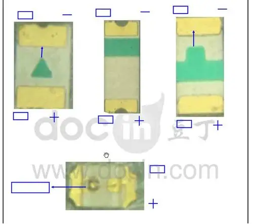 led贴片判断正负极
