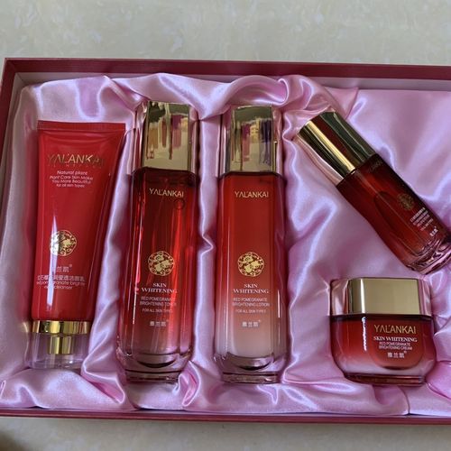 雅兰凯红石榴套盒五件套每瓶送面膜1片化妆品包邮