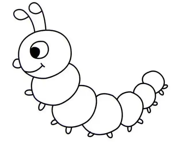 简笔画毛毛虫的画法简笔画毛毛虫的画法最简单