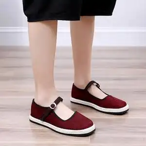 土布鞋女千层底图片