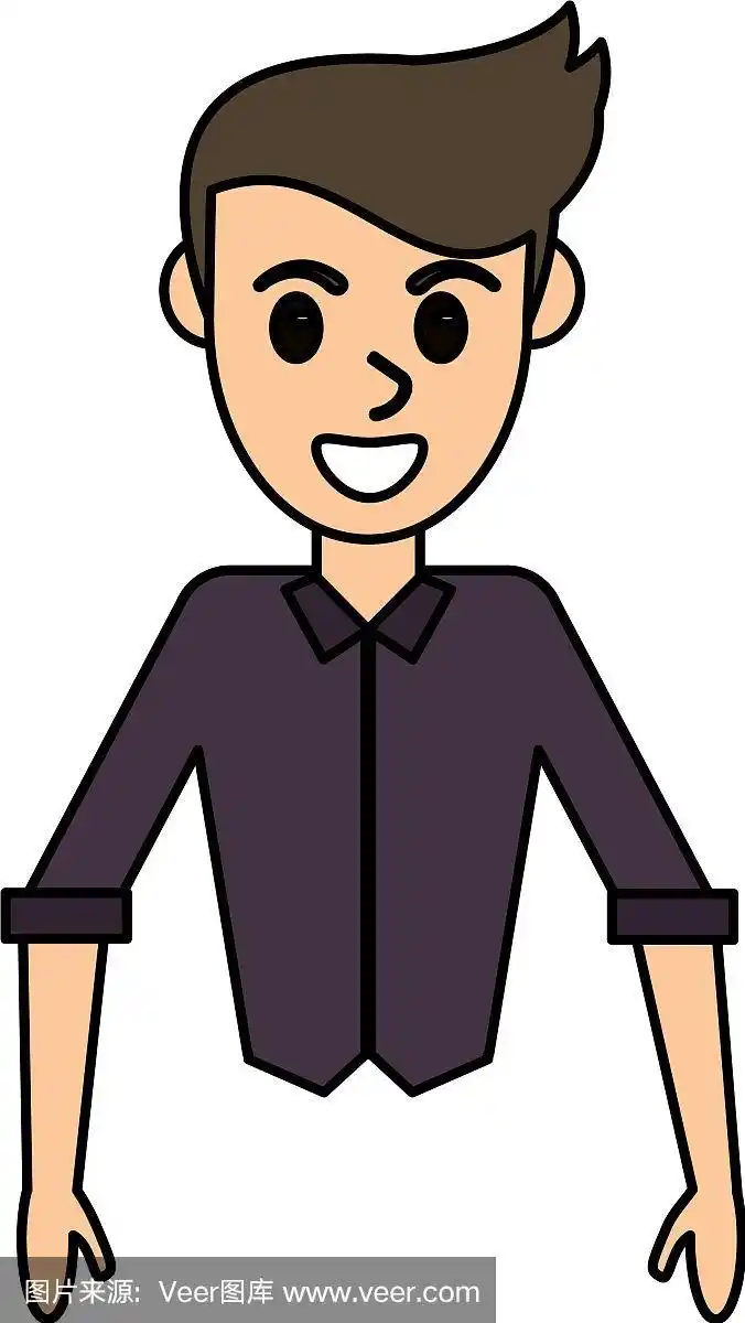 卡通男人男性形象设计