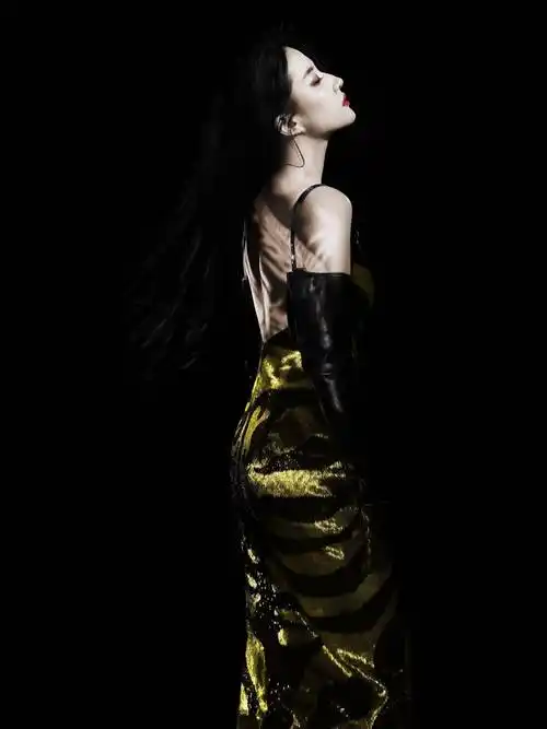 刘亦菲龙纹露背大片释出 重新定义暗夜美人性感风