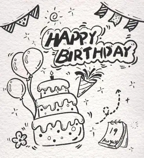 零基础手绘生日贺卡