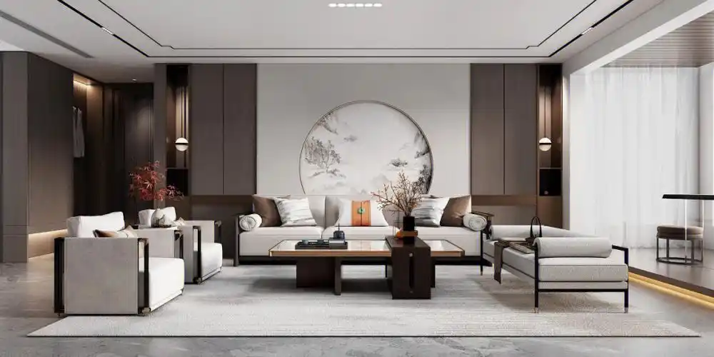 新中式客餐厅设计装修案例