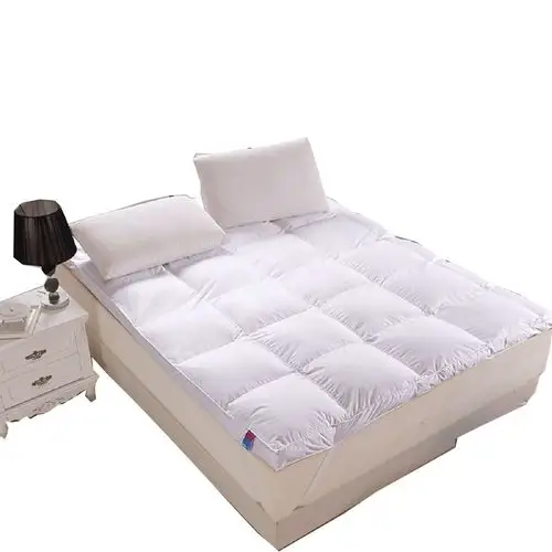 希尔顿羽绒床垫白鹅毛铺床舒适垫希尔顿床软床垫单双人学生单人