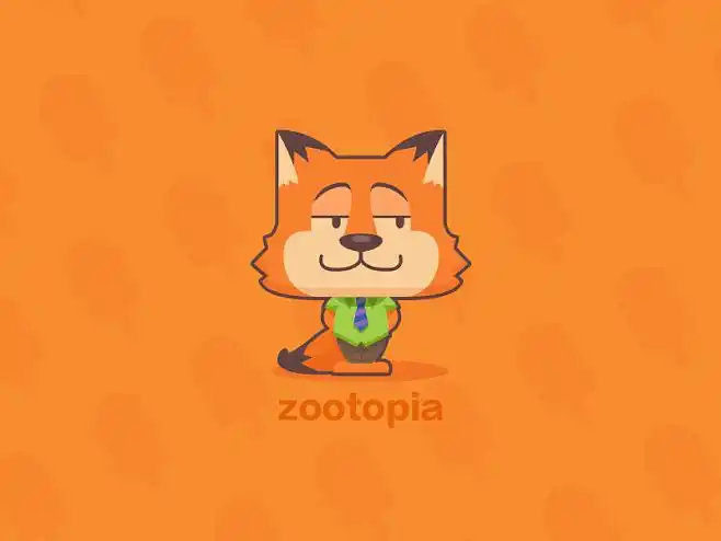 可爱卡通动物形象ui