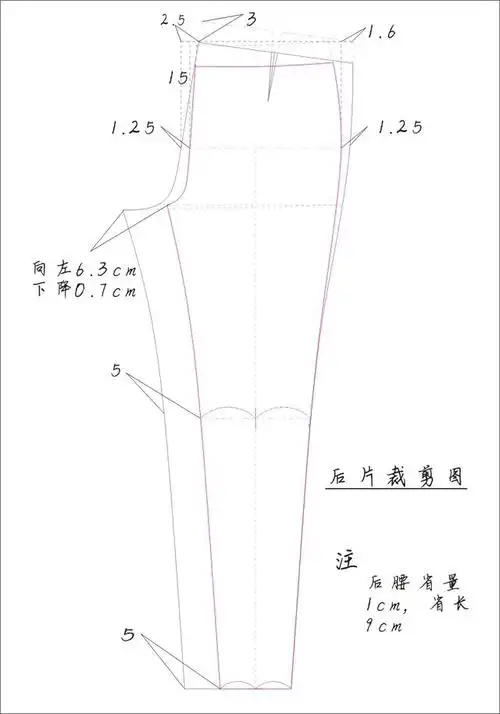 裁剪图分享:热销女裤裁剪图,款式简单大方,遮肚显瘦