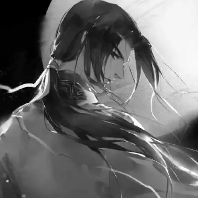 侠客头像男生古风黑白图片