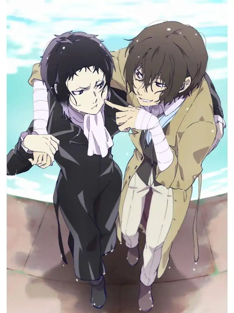 文豪野犬# 更一波芥川与太宰两人图,你喜欢吗?