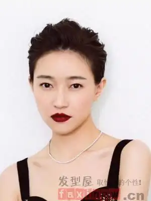 女生短发大背头发型参考 独立自信的御姐范