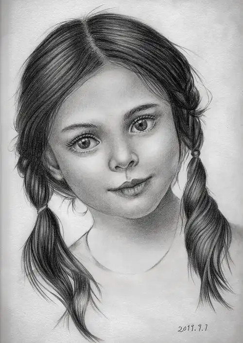 素描人像临摹练习