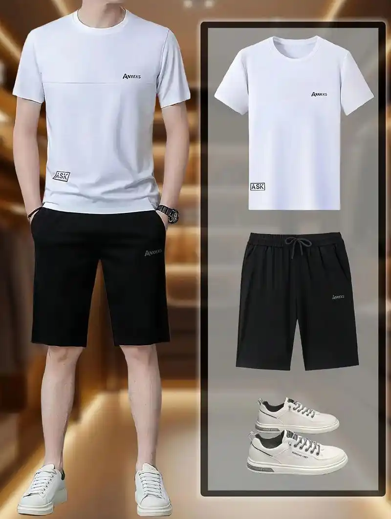 男士轻奢短裤套装,轻松变身型男!