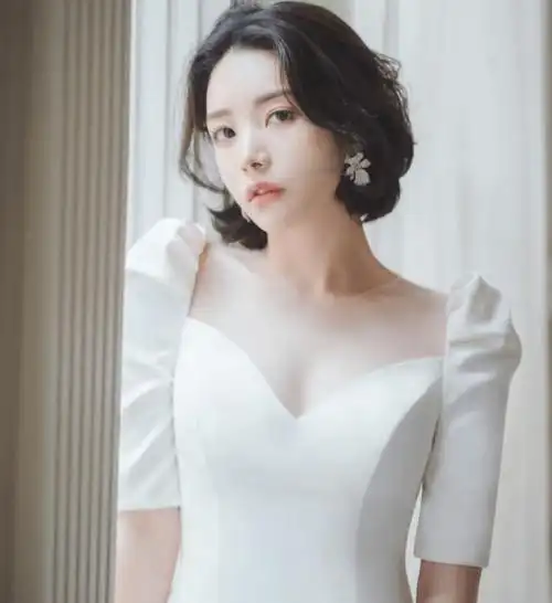 短发穿礼服造型图片一秒心动不要太美了