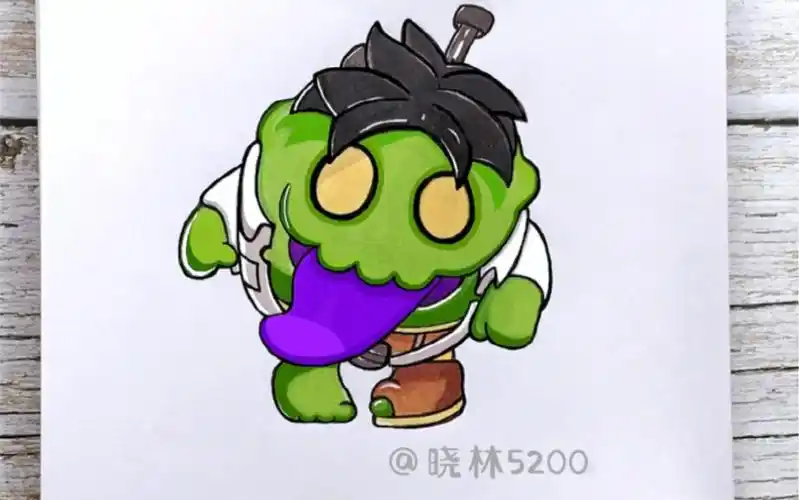 蛋仔派对简笔画教程(17)～僵尸博士