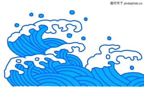 浪花怎么画?顺便发个图来!