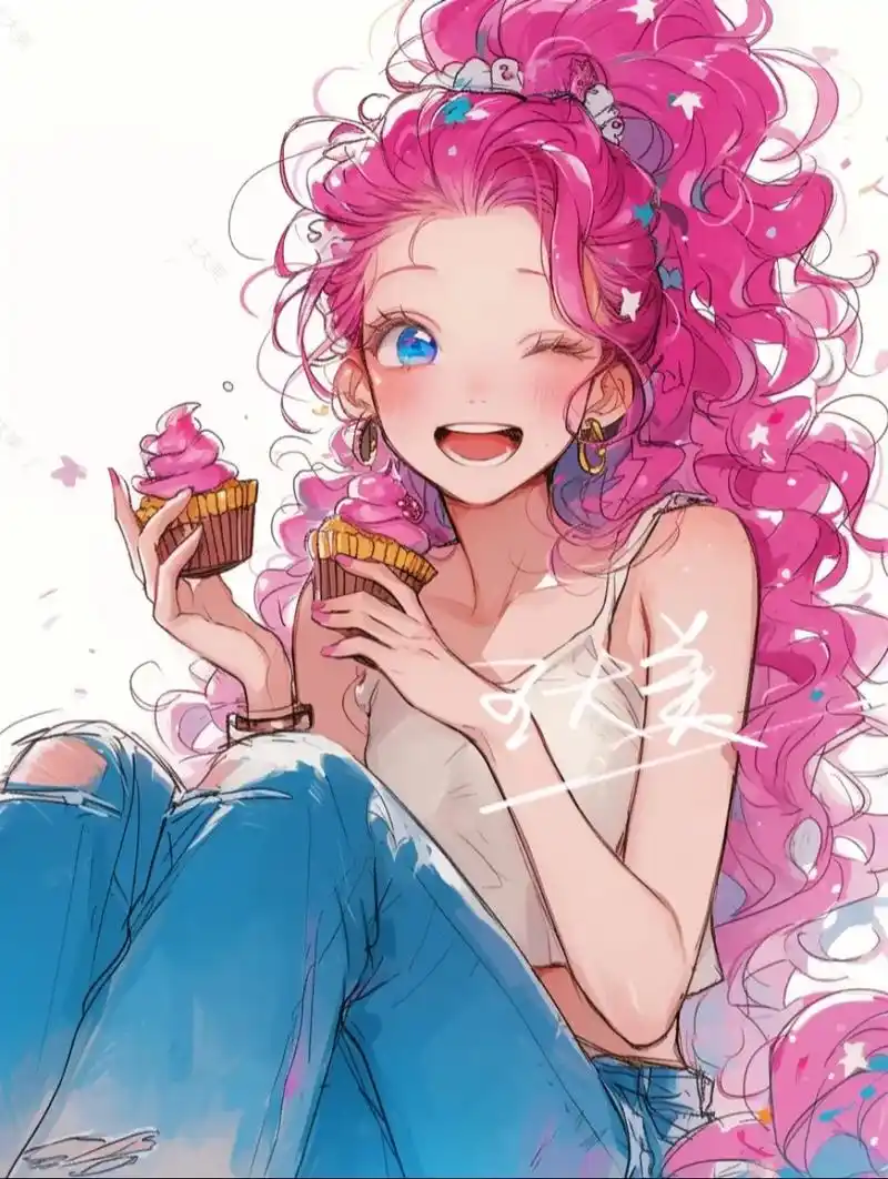 你好,我叫碧琪!#小马宝莉 #小马宝莉拟人 #碧琪 #插画 - 抖音