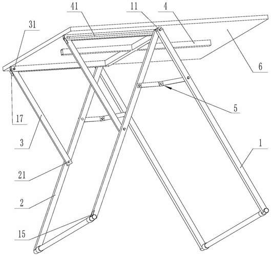 折叠框架及使用该框架的折叠桌和折叠椅的制作方法