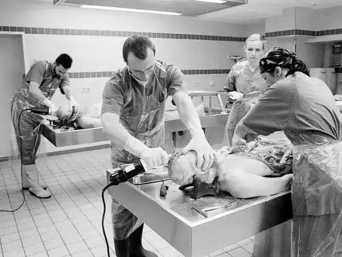 法医严肃捧脑浆 专业让他们没时间害怕_未解之谜网