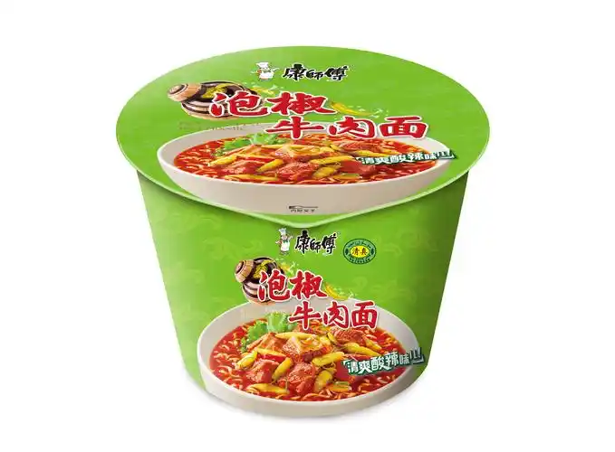 康师傅经典泡椒牛肉桶面111g