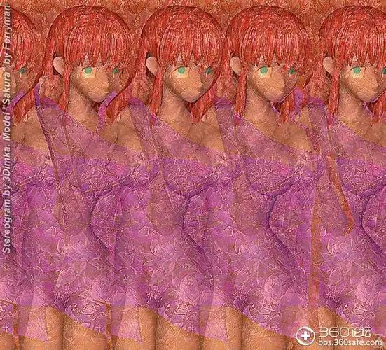 裸眼3d图你能看出是什么吗?_360社区