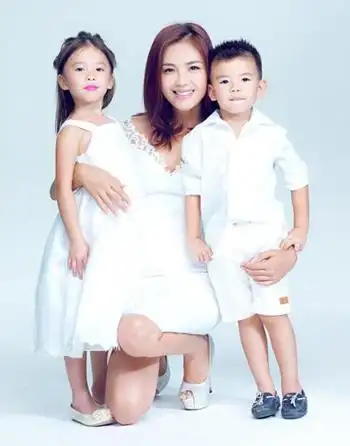 刘涛儿子女儿照片