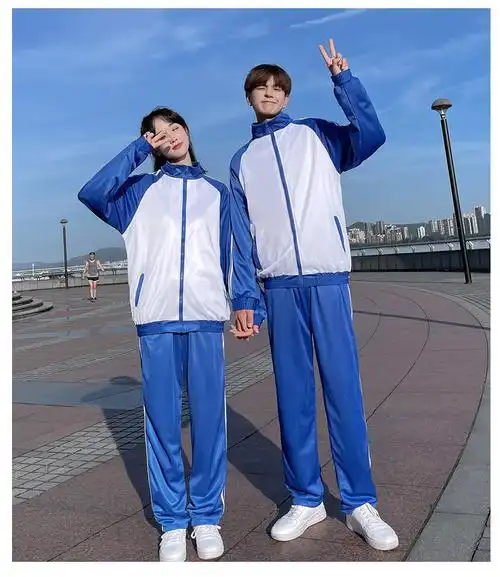 现货5602情侣装秋季班服套装衣55短袖33裤33校牌可折_艺妍精品服饰yyj