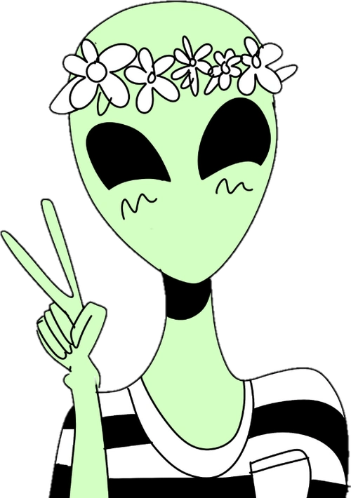 贴纸外星人耶剪刀手gif动图_动态图_表情包下载_soogif