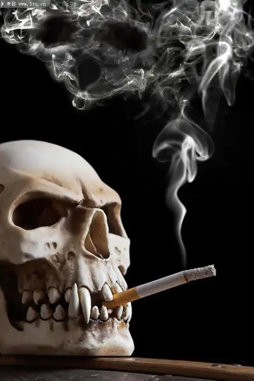 3张烟与骷髅头高清图片