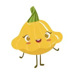 星状的骨髓可爱动漫人性化微笑卡通蔬菜食品字符表情符号矢量图照片