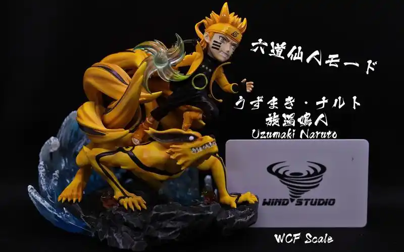 gk手办开箱火影忍者漩涡鸣人六道仙人模式bywindstudio