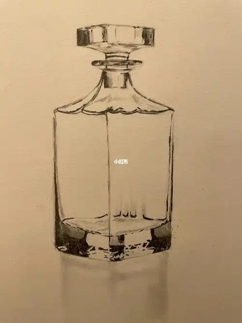 素描香水瓶