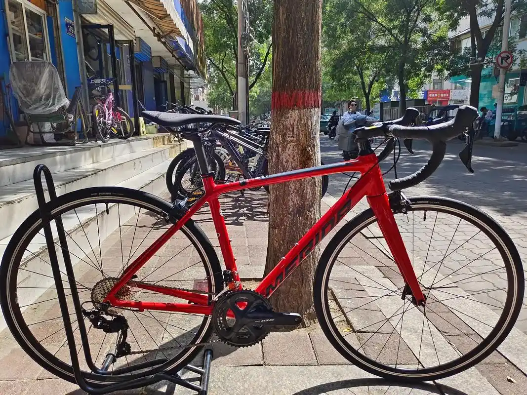 美利达斯特拉rim 400公路自行车.47码红色到货一台 6 - 抖音