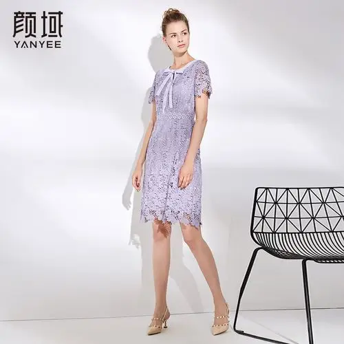 颜域女士裙子夏女2018新款气