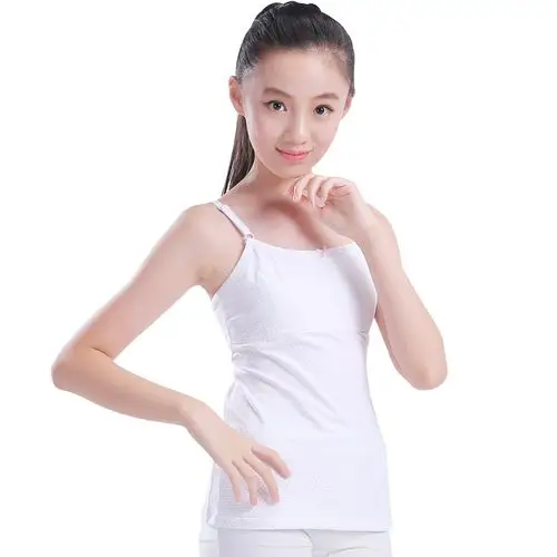 女童吊带内衣发育期儿童学生912岁13打底大童纯棉女孩背心秋冬15