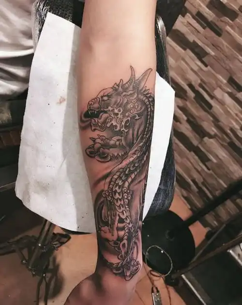 广东省佛山市纹身店九纹龙刺青的纹身作品集