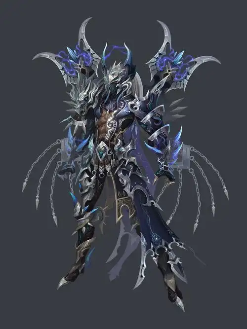 战士盔甲角色原画