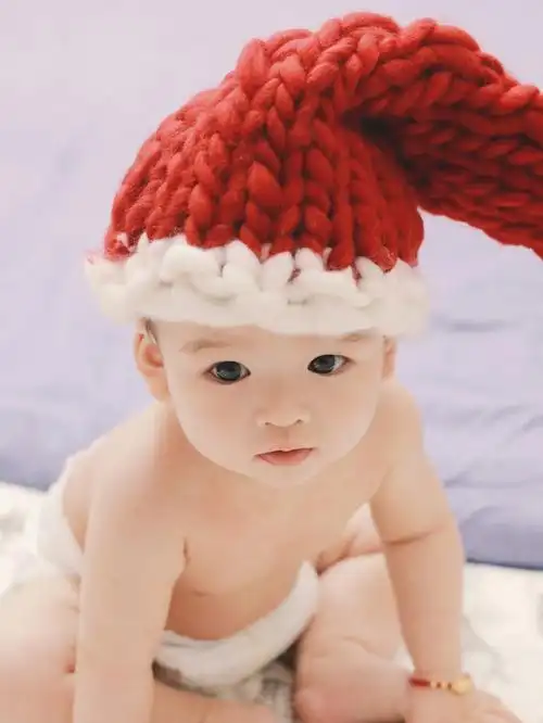 牛宝宝圣诞照在家拍圣诞写真