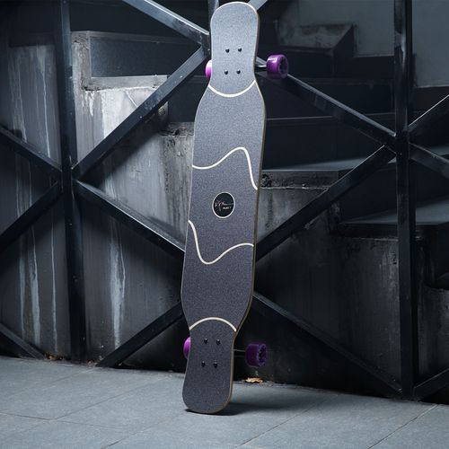 公路长板dancing_战翼长板舞板公路板dancing滑板 胡桃款 长板国度