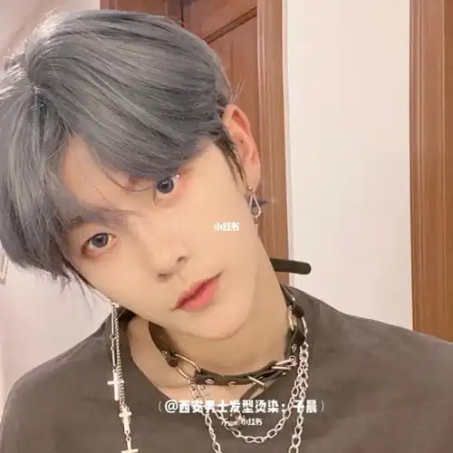 男生发型灰蓝色_发型_发色_万和城购物中心攻略_男士发型_短发_男士