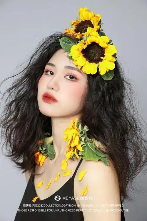 『meyase』向日葵少女创意写真——深圳老师化妆