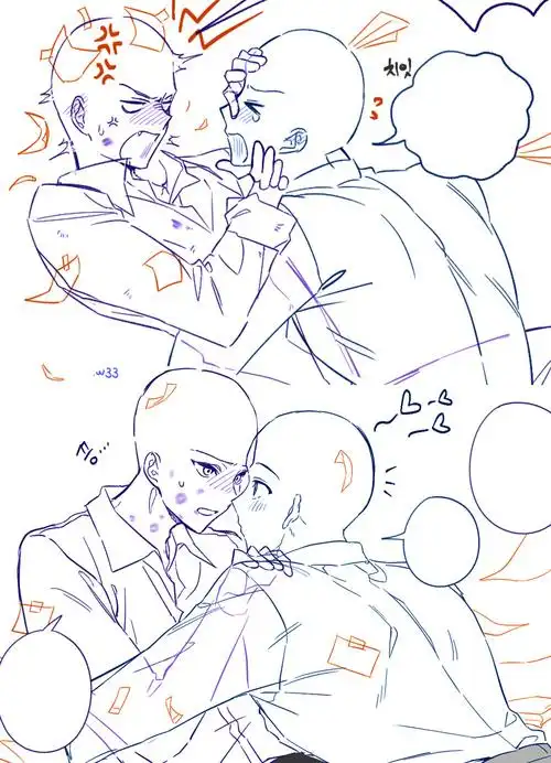 画寮酱artist关注打开新页【绘画素材】可可爱爱的生气方式～7童画