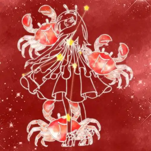 巨蟹座的星象图,巨蟹座天文图,巨蟹星空图水粉画怎么画