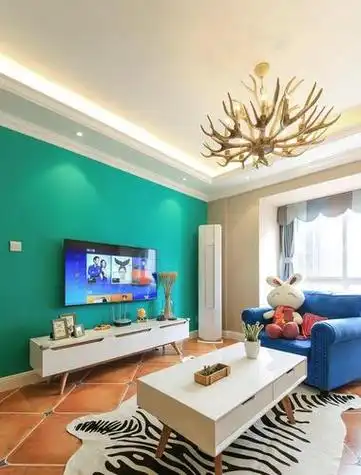 油漆色彩电视背景墙图,油漆电视背景图片