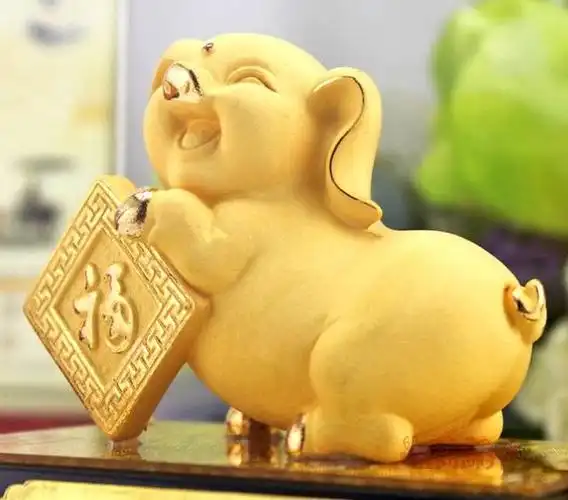 心理测试:4只金猪,哪只福气满满?测你赚钱的财路有几条?