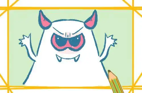 简笔画小恶魔怎么画天使与恶魔卡通可爱简笔画图片教程卡通魔鬼简笔画